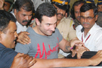 Saif Ali Khan at Colaba Police Station